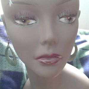 NWT.  Teardrop cut out dangle earrings